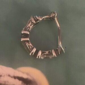 Silpada SINGLE EARRING ONLY Sterling Silver and Cubic Zirconia Clip Earring.